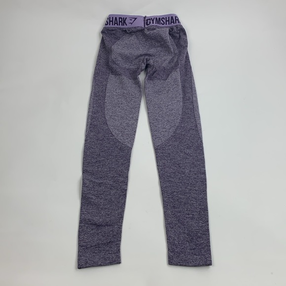 GYMSHARK Leggings Size XS Heather Purple with stretch Designer Workout - Picture 9 of 13